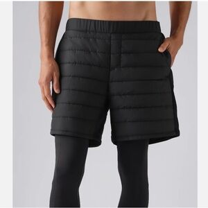 Rhone 7" Alpine Insulated Quilted Active Puffer Shorts Size small